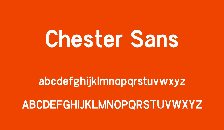 chester-sans font