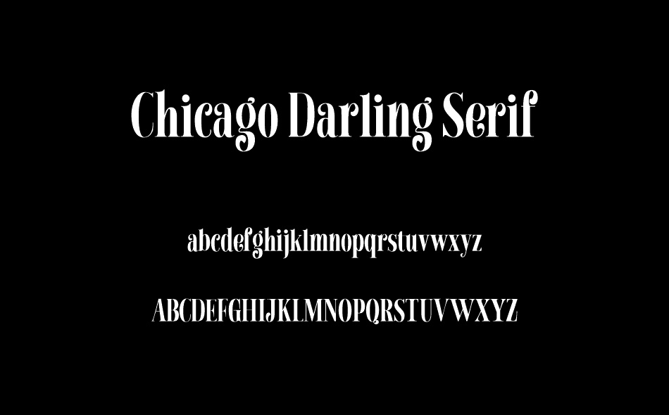Chicago Darling Serif font