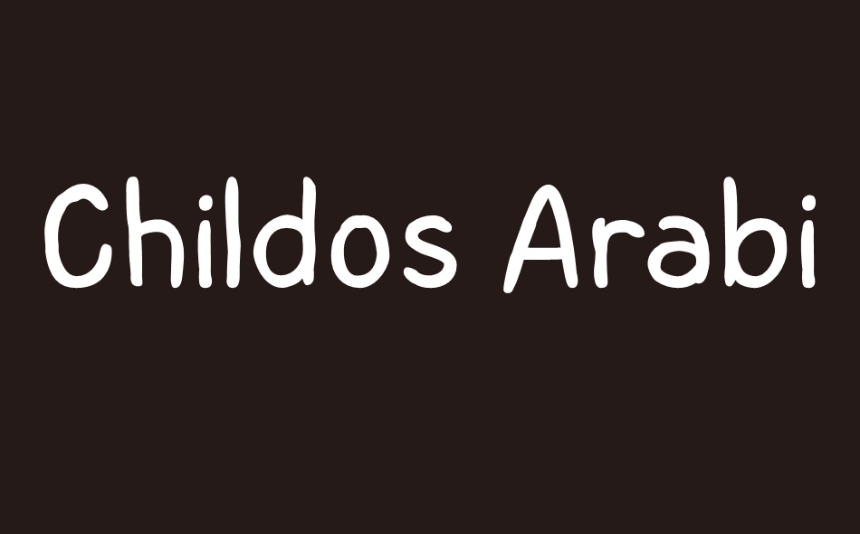 Childos Arabic DEMO font big