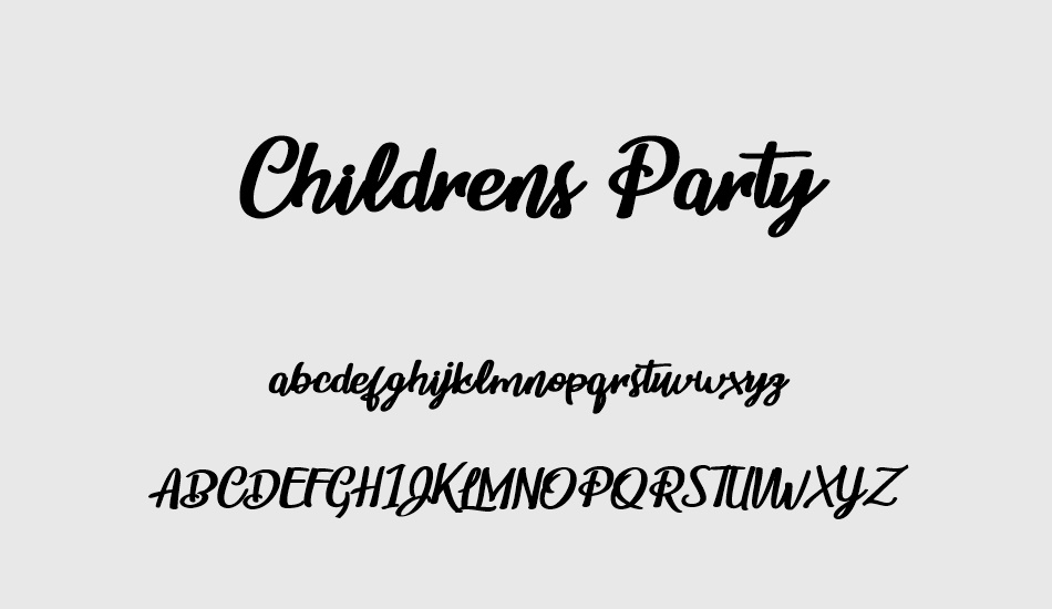 childrens-party-personal-use font