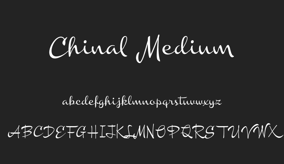 chinal-medium-personal-use-only font