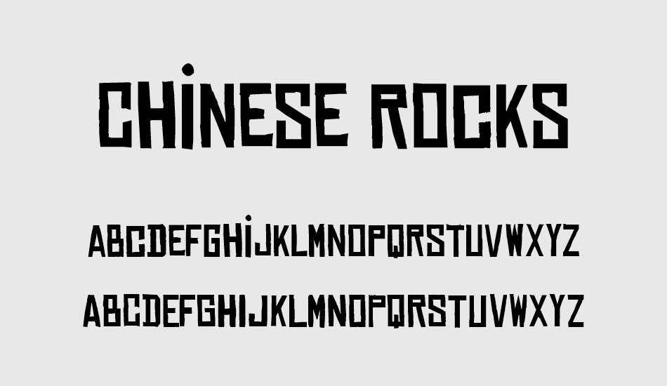 chinese-rocks font
