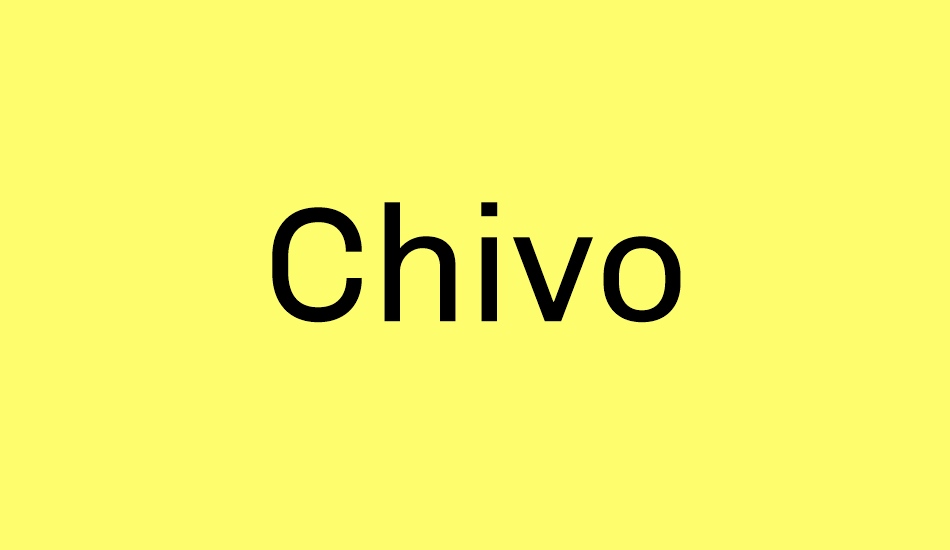 chivo font big