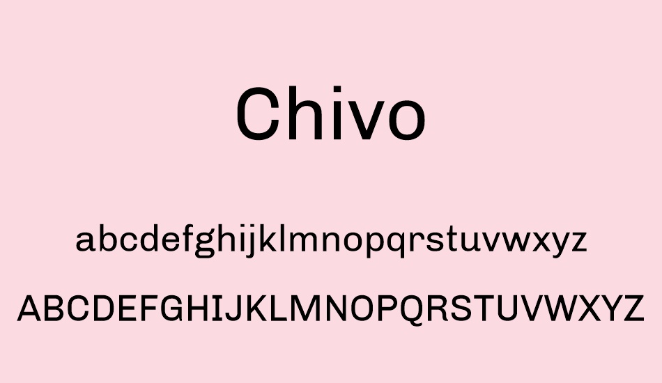 chivo font