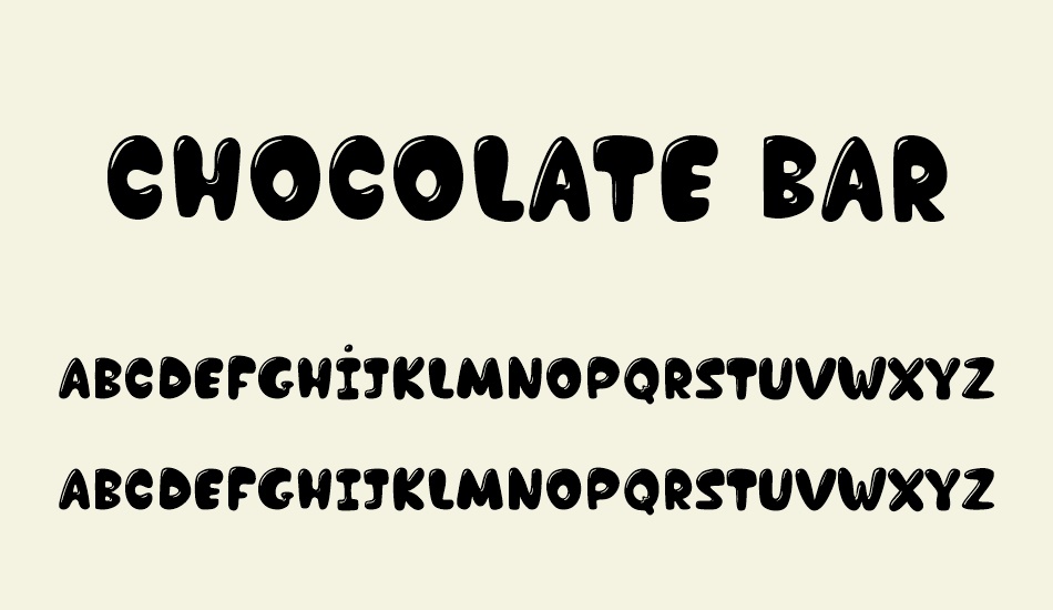 chocolate-bar-demo font