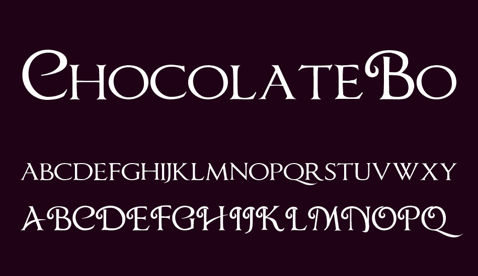 chocolatebox font