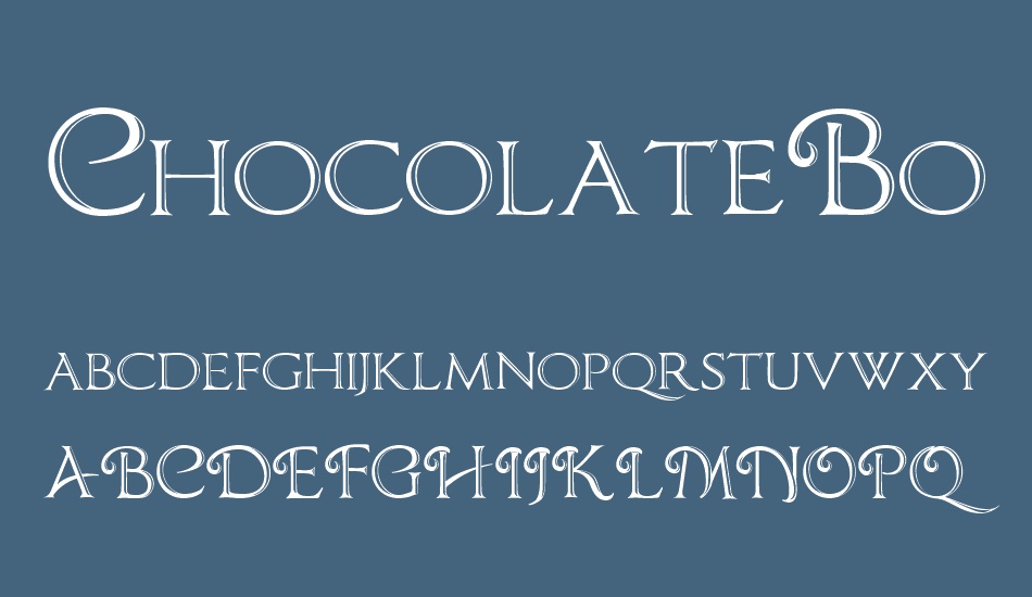 chocolateboxdecorative font