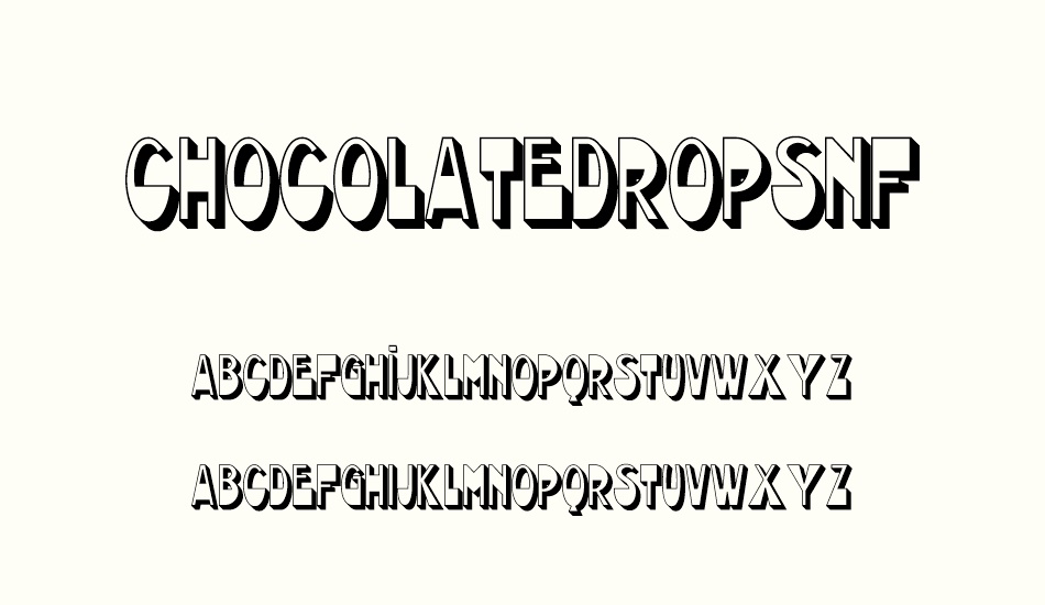 chocolatedropsnf font