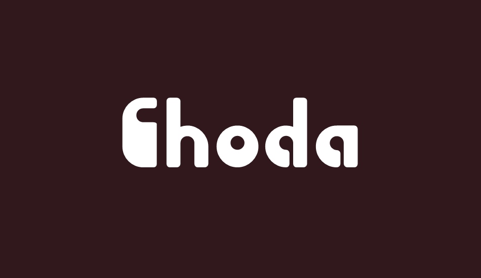 choda font big