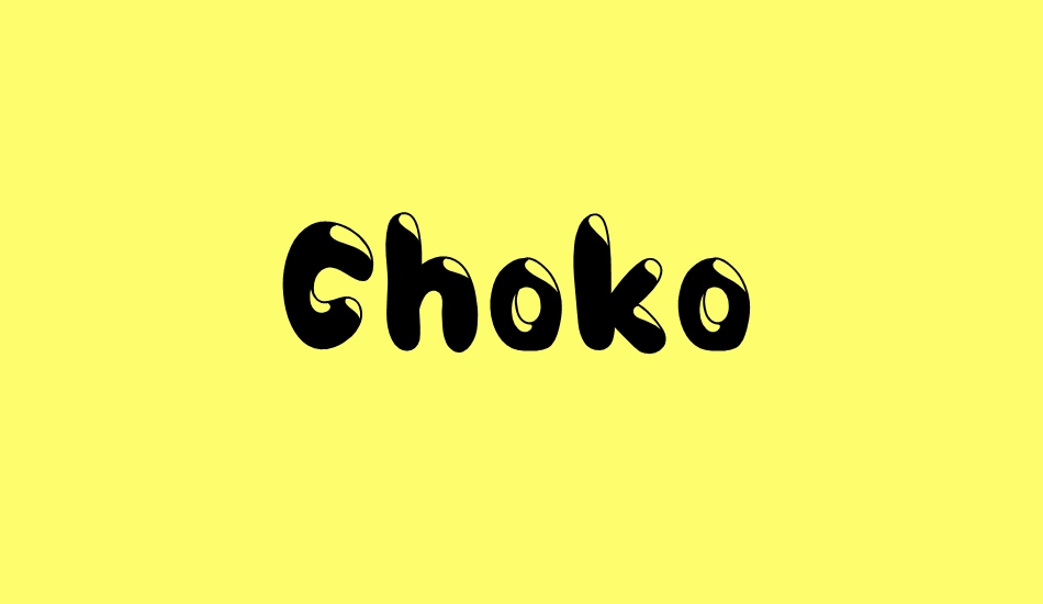 choko font big