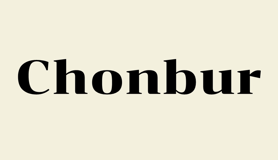 chonburi font big