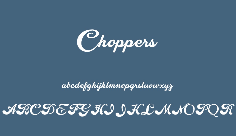 choppers-personal-use font