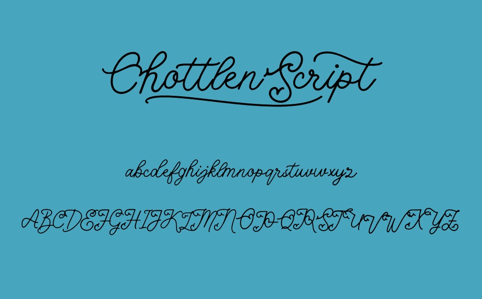 Chottlen Script font