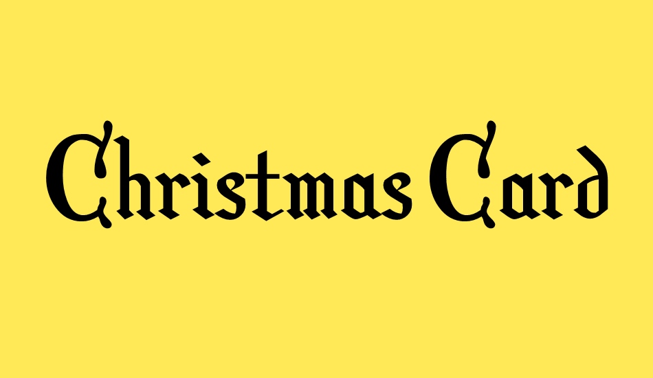 christmas-card font big