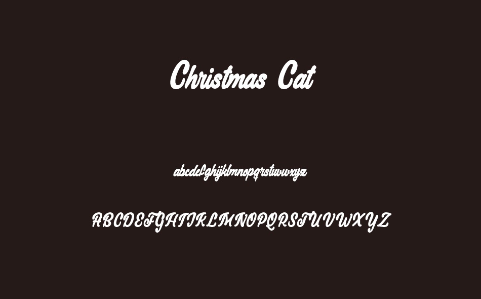 Christmas Cat font