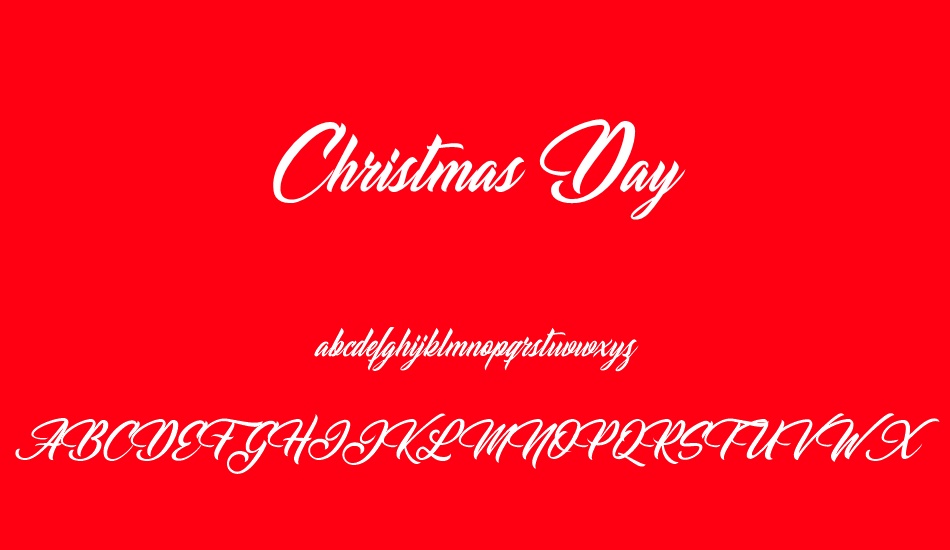 christmas-day-personal-use font