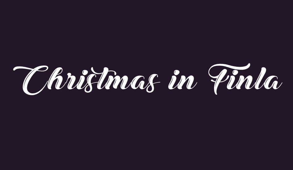 christmas-in-finland font big