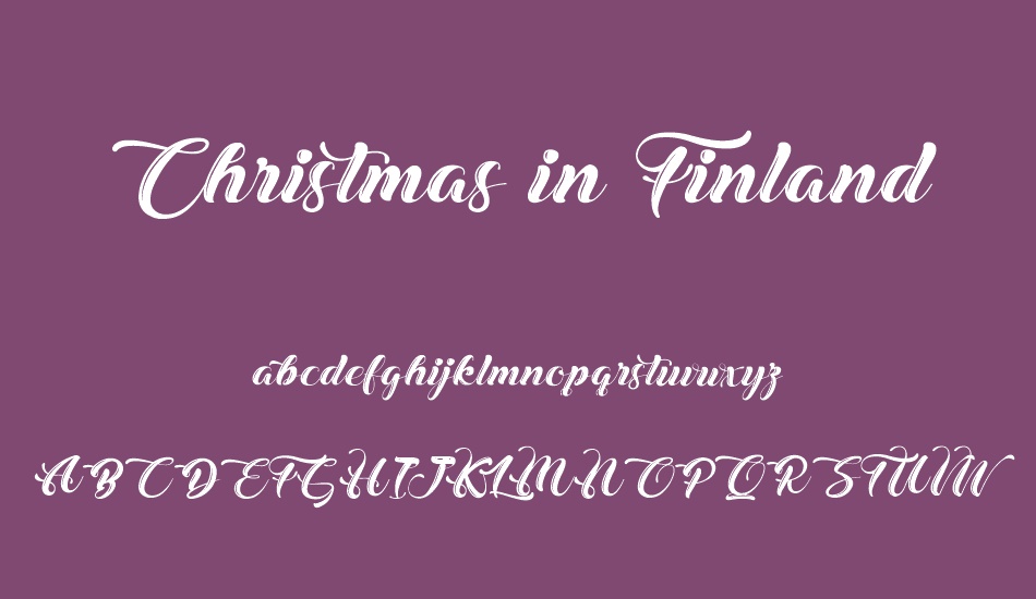 christmas-in-finland font