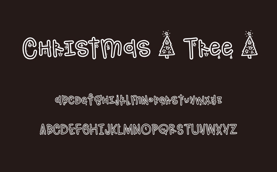 Christmas Tree Ornaments font