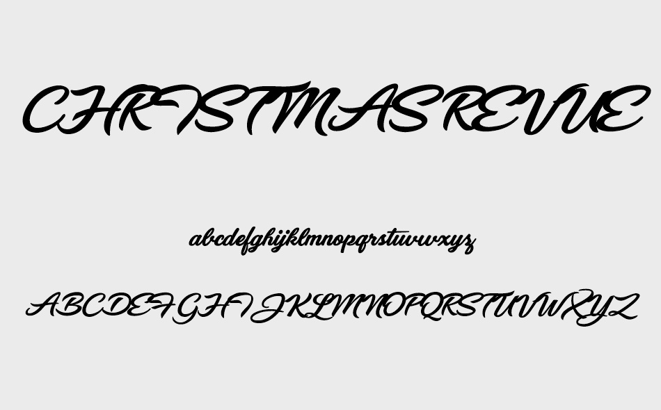 Christmas Revue font