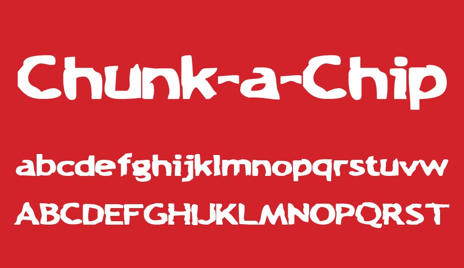 chunk-a-chip font