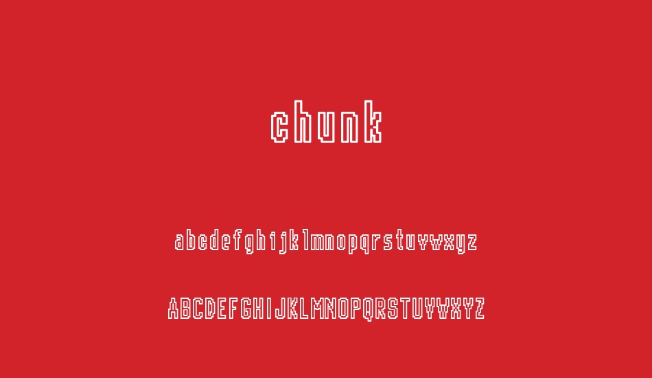 chunk font