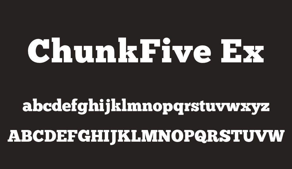 chunkfive-ex font