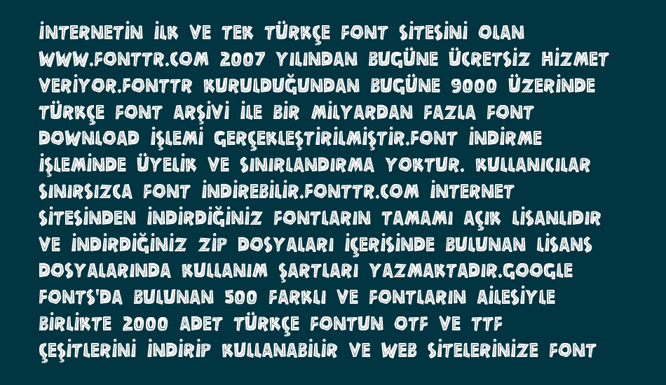 chunky font 1