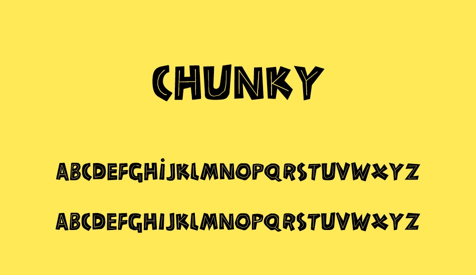 chunky font