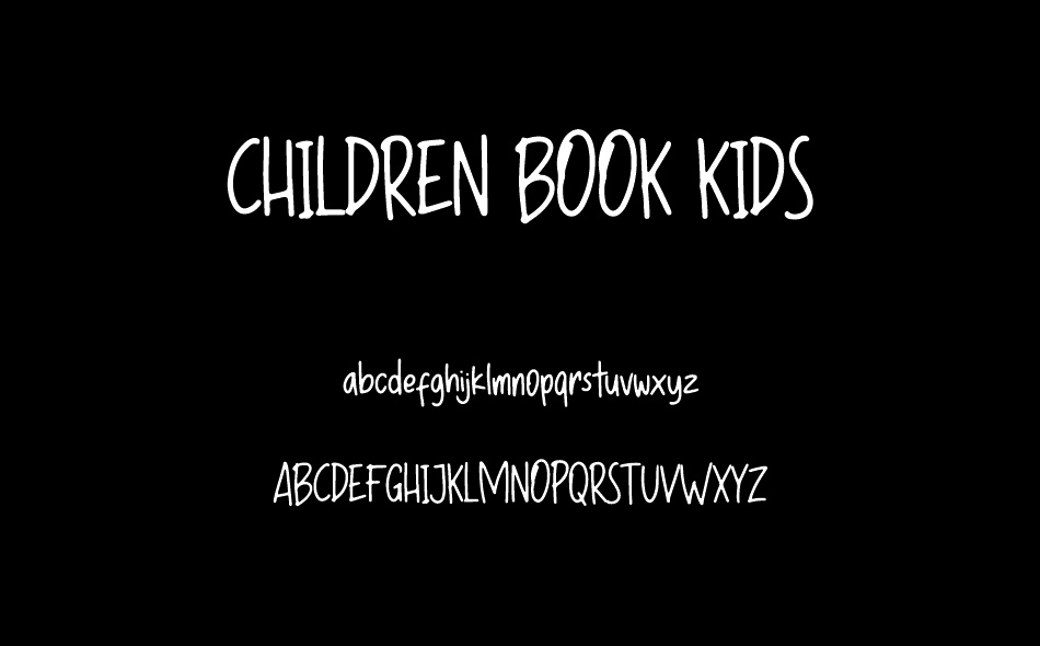 Children Book Kids font