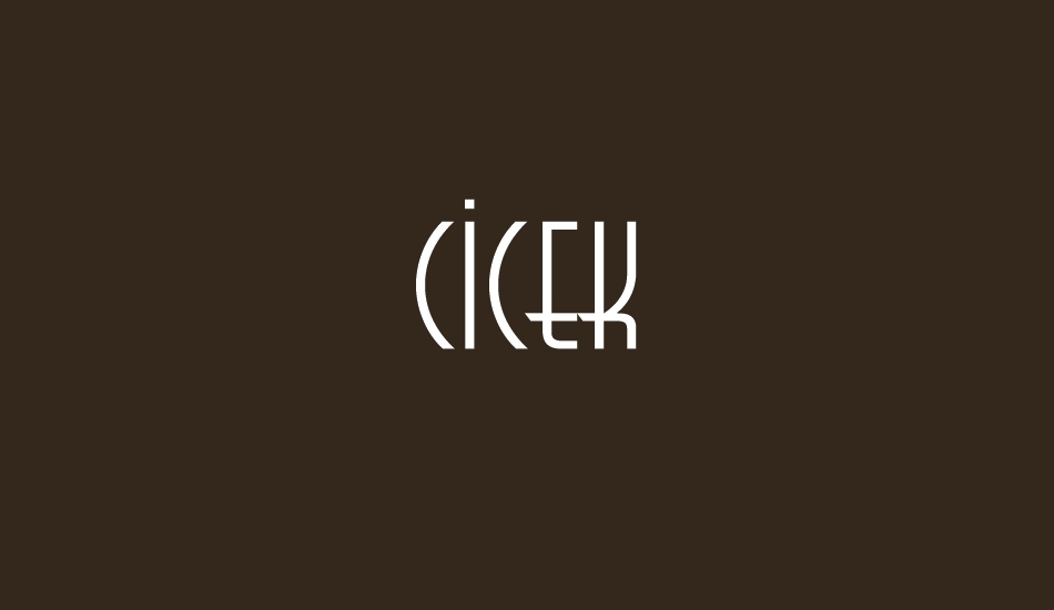 cicek font big