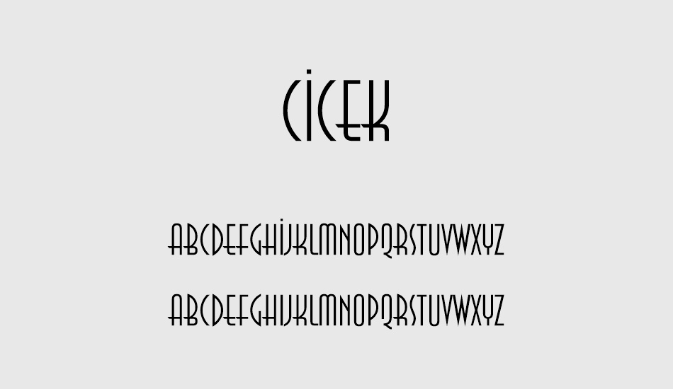 cicek font