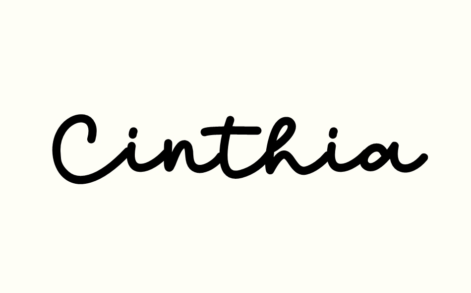 Cinthia font big