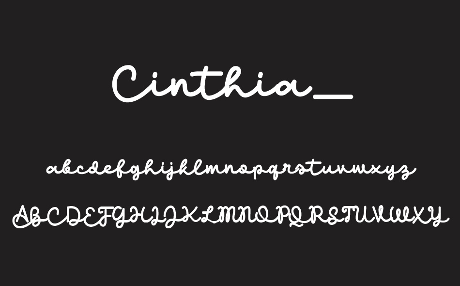 Cinthia font