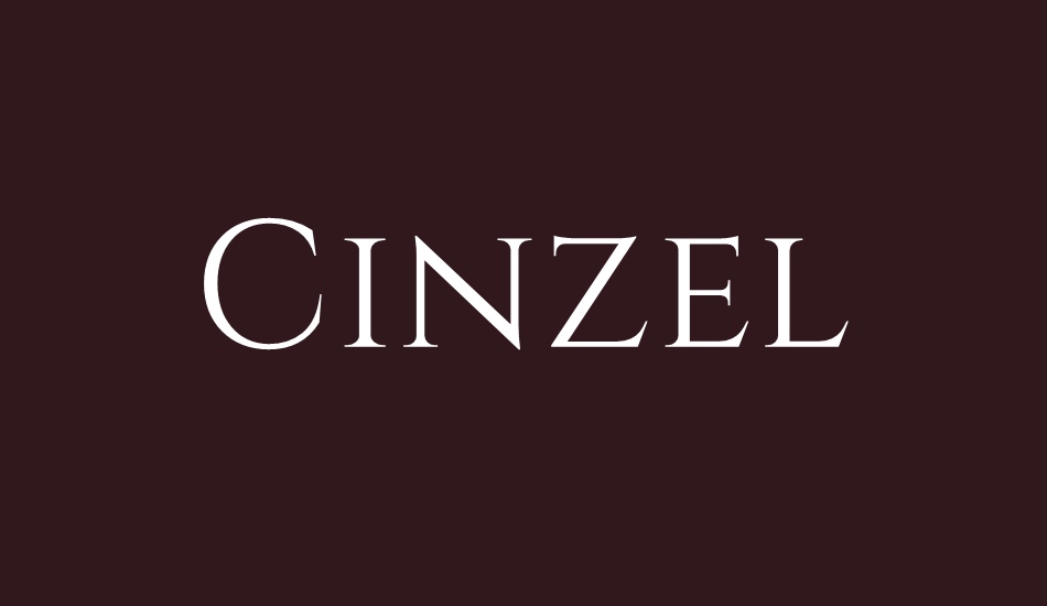 cinzel font big