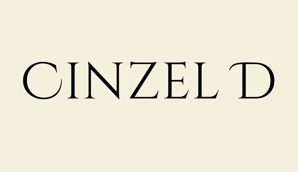 cinzel-decorative font big