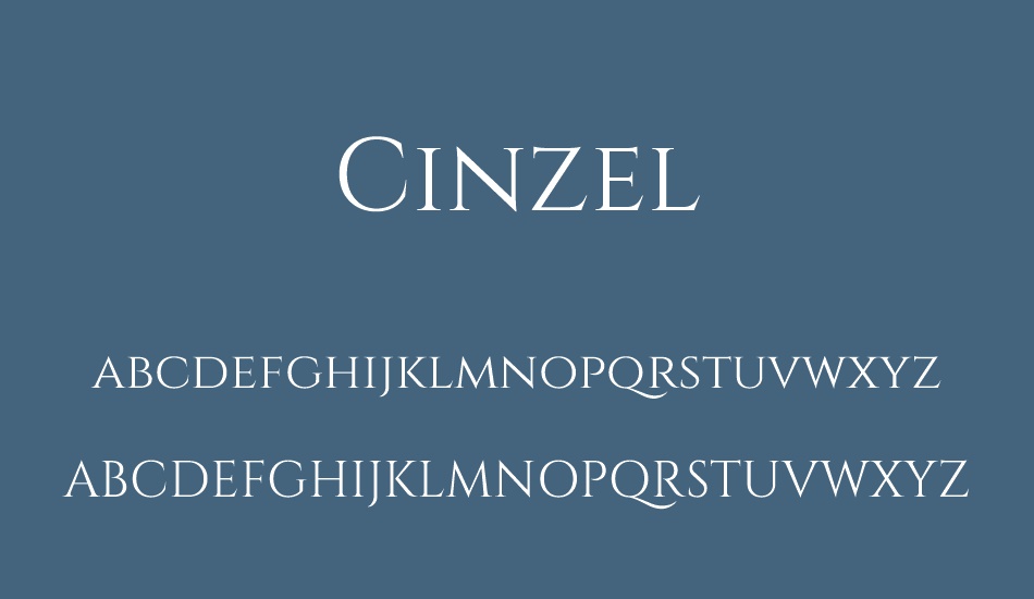 cinzel font