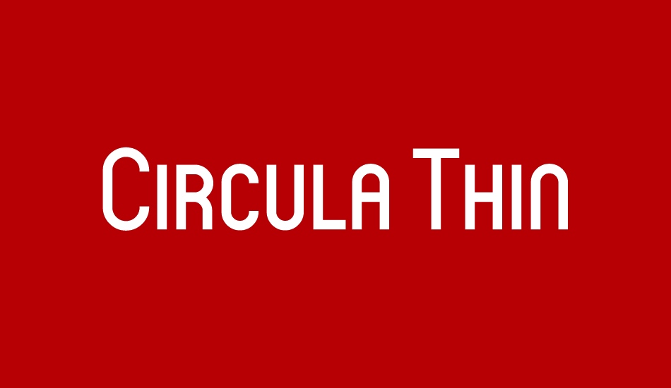 circula-thin font big