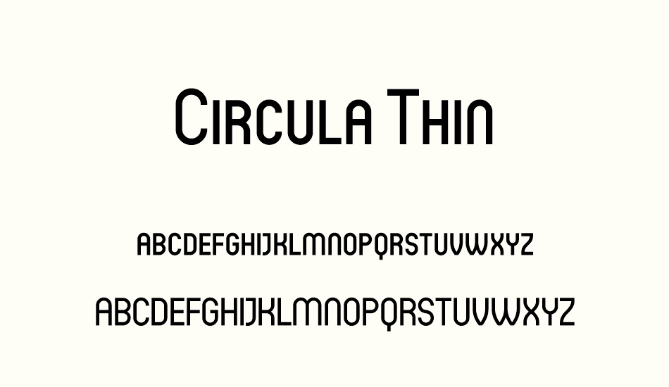 circula-thin font