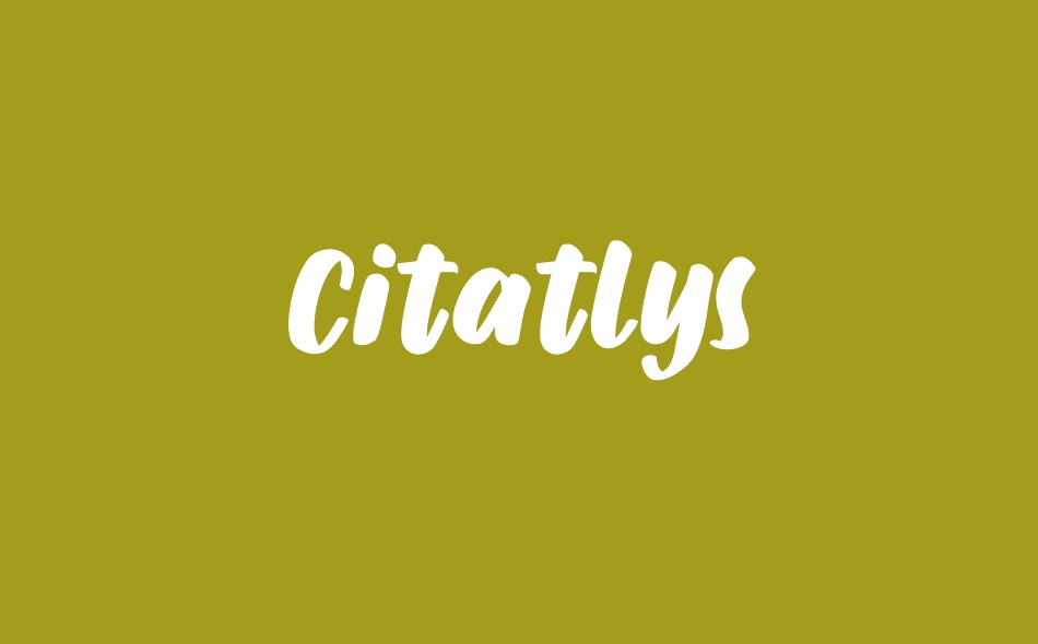 Citatlys font big