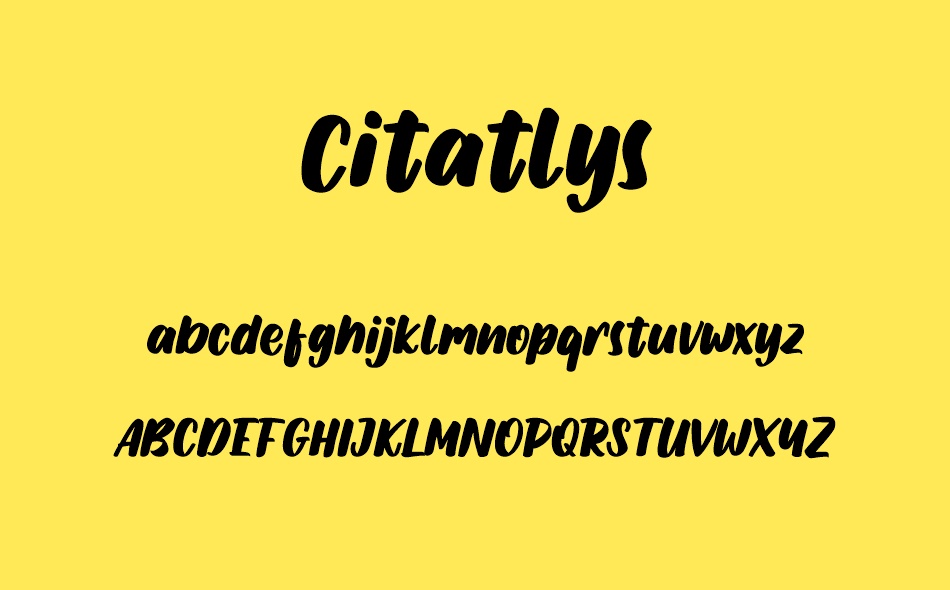 Citatlys font