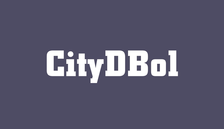 citydbol font big