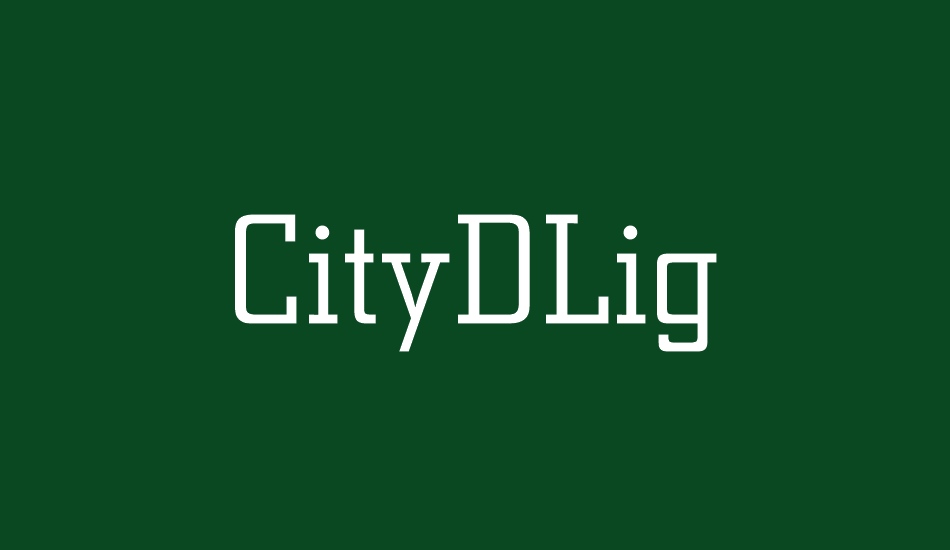 citydlig font big