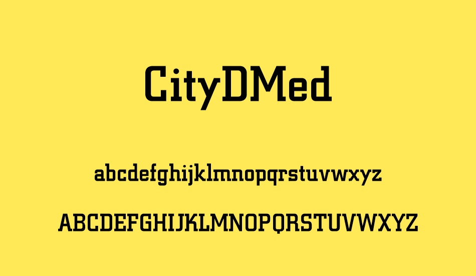 citydmed font
