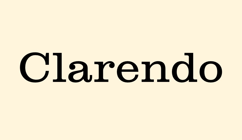 clarendon font big