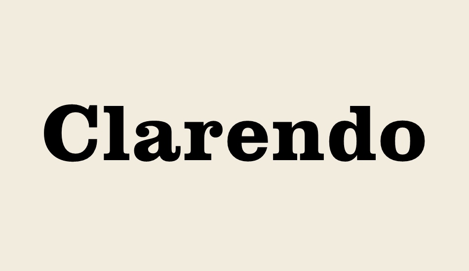 clarendon-bt font big