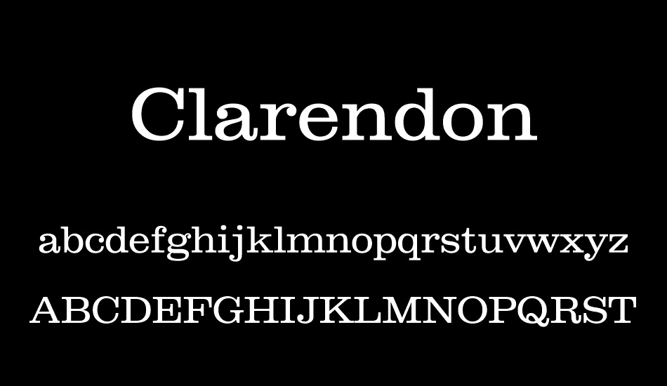 clarendon font