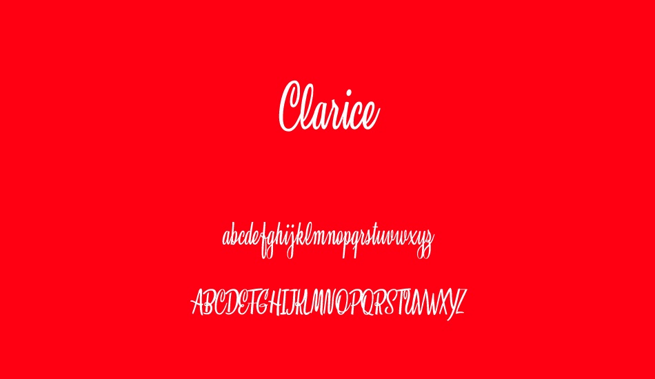 clarice-personal-use font