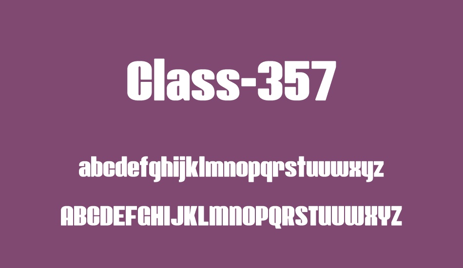 class-357 font
