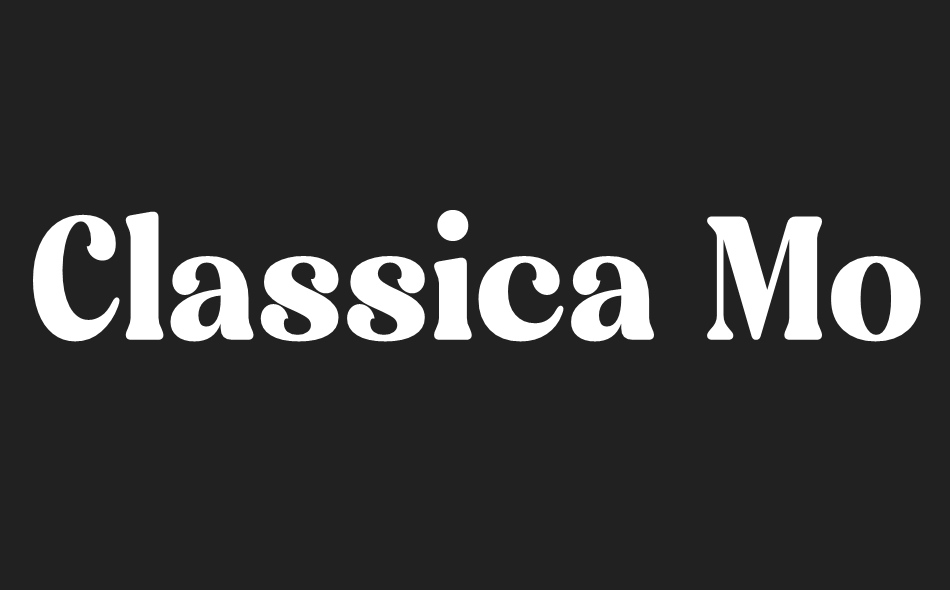 Classica Motion font big